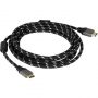 Libox LB0195 Hdmi 2.0 Vads 5m male / male pīts + filtrs 4K 60Hz 3D HDR ARC 18Gbps Melna
