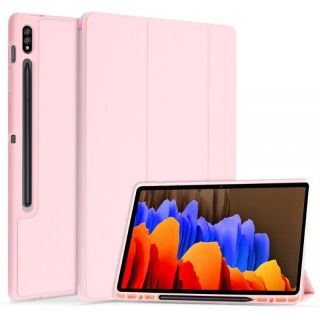 - TakeMePlāns Planšetdatora sāniski atverams maks ar stilusa stiprinājumu priekš Samsung Galaxy Tab S7 FE 5G 12.4'' T730 Rozā