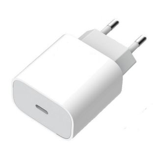 Apple DCO TP 18W USB-C Ligzdas ātrs lādētājs QC 3.0 5V 3A  /  9V 2A  /  12V 1.5A priekš Xiaomi Poco Planšetes & Telefona Balts