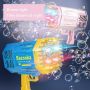 Riff Bazooka 88 stobru Burbuļu Pistole priekš iekštelpu bērnu prieku svētkiem un ārtelpu spēlēm Rozā