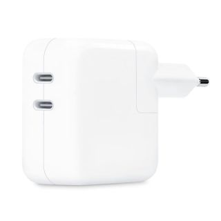 Apple Riff 35W Divu Portu USB-C Ātrs Lādētājs priekš visām Appleierīcēm Analogs A2676 MNWP3ZM / A Balts