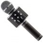 Riff WS-858 Karaoke Bērnu & Vecāku Prieka Efektu Mikrofons ar skaļruņiem & Ierakstu Micro USB AUX Melns