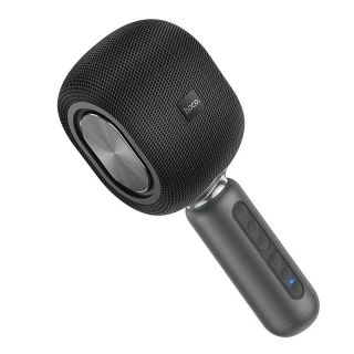 - BK8 Pro Premium Karaoke Prieka Efektu Mikrofons ar skaļruņiem & Ierakstu Micro USB AUX Melns
