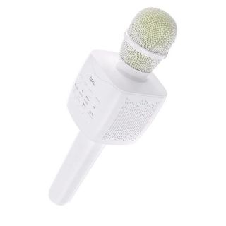 - BK5 Premium Karaoke Prieka Efektu Mikrofons ar skaļruņiem & Ierakstu Micro USB AUX Balts
