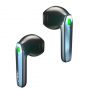 Aula F101 Spēļu Stereo Bluetooth 5.0 Bezvadu Hi-Fi Austiņas ar HD Mik. / Uzlādes maku Melna