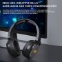 Aula F608 3in1 Austiņas Spēļu PS4 PS5  /  Smart TV Bezvadu 2.4Ghz USB  /  Bluetooth  /  3.5mm Vada  /  Mic RGB Led Melna