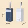 RPP-321 50000mAh Mega Uzlādes akumulātors 2x USB 20W + 22.5W PD USB-C QC Fast Charging LCD Balts