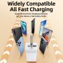 RPP-321 50000mAh Mega Uzlādes akumulātors 2x USB 20W + 22.5W PD USB-C QC Fast Charging LCD Balts