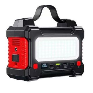 - RPP-325 150W Poratīva akumulātora stacija 36000mAh цшер AC 220C Power Socket + PD GaN 60W + 3x USB 63W Black melns