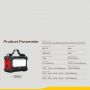 RPP-325 150W Poratīva akumulātora stacija 36000mAh цшер AC 220C Power Socket + PD GaN 60W + 3x USB 63W Black melns