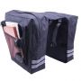 Divu nodalījumu Mitruma izturīga Velo bagāžnieka soma 12L 31cmx31xcmx16cm Melna