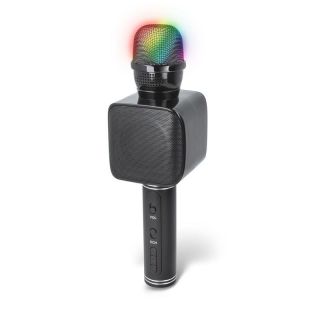 - Maxlife MX-400 Premium Karaoke Prieka Efektu Mikrofons ar skaļruņiem & Ierakstu Micro USB AUX Melns