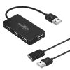 Aksesuāri datoru/planšetes - Maxlife 4-Port USB 2.0 Hub adapteris portu sadalītājs ar ekstra 1.5m...» 
