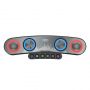 XO F36 Bluetooth 5.0 Gaismas Skaļrunis ar mehāniskām pogām 10W 2x 5W + Micro SD + AUX + FM Radio Melns