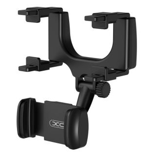 - XO C70 Auto DVR Atpakaļskata Spoguļa fiksācijas rotējošs telefona stiprinājums ekrāna izmēram 4-6.5'' Melns