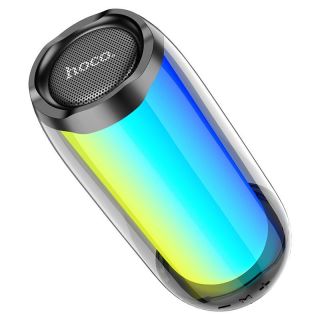- HC8 TWS 10W RGB 360 Apgaismojuma Bluetooth Skaļrunis FM Radio  /  Micro SD  /  AUX  /  USB Zvans Melna