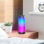 HC8 TWS 10W RGB 360 Apgaismojuma Bluetooth Skaļrunis FM Radio  /  Micro SD  /  AUX  /  USB Zvans Melna