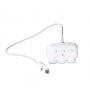 C1 150W Auto 12 / 24V Ligzdas sadalītājs uz 3 ligzdām + vads + 2x USB 2.4A Melns