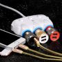 C1 150W Auto 12 / 24V Ligzdas sadalītājs uz 3 ligzdām + vads + 2x USB 2.4A Melns