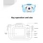 CP X5 Bēnu Digitālā Foto un Video Kamera ar Gumijas čeholu MicroSD kartes slotu 2'' LCD Zils suns