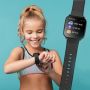 IGO 2 JW-150 Fitnesa Viedpulkstenis ar Full Touch 1.3'' IPS Asinsspiediena & Pulsa mēr.  /  Soc. tīkliem Melna