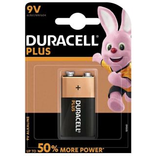 - Krona 9V 1 Cell Alkaline 6LR61 6LF22 MN1604 Ilgas darbības Batereja DRB9VB1N 1gab.