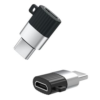 - XO NB149-A Vada Adapteris Konverteris no Micro USB uz USB-C Melna