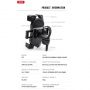XO C51 Bike Moto Scooter Quad frame fix Smartphone Holder with Rotation adust Black melns