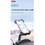 XO C118 Moto Skrejriteņa ATV Kvadracikla stieņa skrūves fiksācijas Telefona stiprinājums ar rotāciju un leņķa regulēšanu Melns