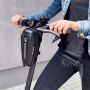 Wozy B3BK Carbon Cieta korpusa Ūdensdroša elektro & standarta skrejriteņa  /  velo stūres soma 2L Melna