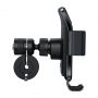 Saules srāvas Elektriskas automātiskas fiksācijas Velo  /  Skrejriteņa  /  Kvadracikla Telefona 4.7-6.7'' Stiprinājums USB-C Melns