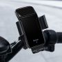 Saules srāvas Elektriskas automātiskas fiksācijas Velo  /  Skrejriteņa  /  Kvadracikla Telefona 4.7-6.7'' Stiprinājums USB-C Melns
