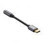 L54 USB-C uz 3.5 mm Ligzda AUX Adapteris DAC 24 bit 48 KHz Pelēka
