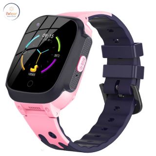 - iWear Y95 Pro 4G LTE Sim  /  GPS LBS WiFi Izsekošanas IP67 Bērnu Pulksnetis& Zvana funkcija ar čatu kameru Rozā