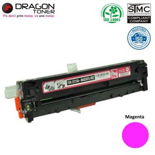 Dragon HP 131A CF213A Magenta  /  Canon CRG-731M Sarkana Lāzedrukas kasete M251nw 1.6K Pages HQ Premium Analog fuksīns