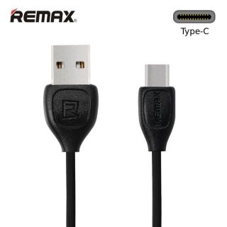 Remax LESU Izturīgs un fleksibls Silikona USB 3.0 uz Type-C Datu un Uzlādes kabelis 1m Melns