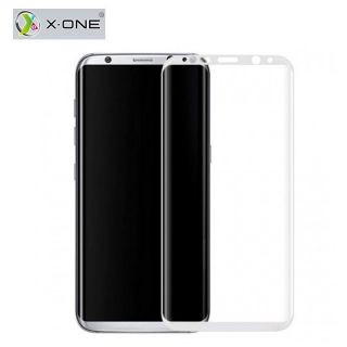 - X-One 9H Pro HD Kvalitātes 3D Aizsargstikls Samsung G950 Galaxy S8 Visam ekrānam Balts