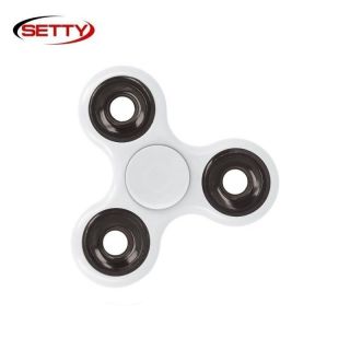 - Setty Long & Smooth Roku Spinners Anti-Stresa Fidget aksesuārs no izturīga Eko Plastikāta Balts