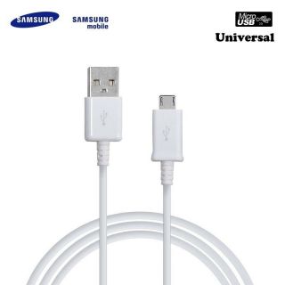 Samsung ECB-DU4EBE Universāls Micro USB 2.0 Datu un Uzlādes Kabelis 1.5m Balts OEM