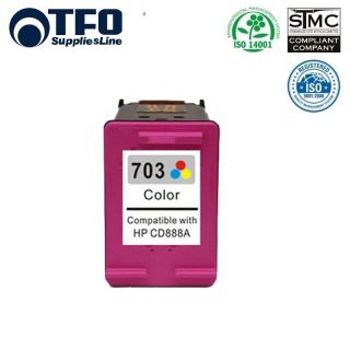 - TFO HP 703 XL CD888AE Krāsains Tintes Kārtridžs 15ml priekš DeskJet D730 F735 K109g K209g etc HQ Premium Analogs