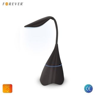 Forever BS-750 Portatīva USB Galda Led Lampa ar Bluetooth Mp3  /  Micro SD  /  FM RadioUSB Skaļruni Melna