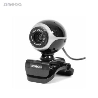 - Omega OUW10SB 12MPix Web Kamera ar Mikrofonu un Universālu Klipša stiprinājumu 1280x720px USB 2.0 Melna