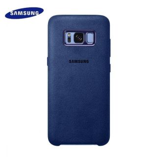 Samsung EF-XG955ALE Alkantara oriģināls super plāns aizmugures maks priekš G955 Galaxy S8 Plus  /  S8+ Zils