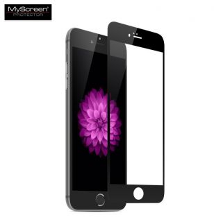 - MyScreen Edge 3D 0.33mm 9H Premium Diamond Japan Stikls Apple iPhone 7 8 Pilna izmēra ar Melnu Rāmi