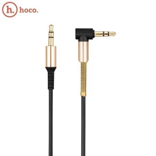 HOCO UPA02 Premium Aux Ligzdas 3.5mm spraudnis uz 3.5mm spraudnis Stereo Audio 1m Fleksibls Kabelis 24K Mlens